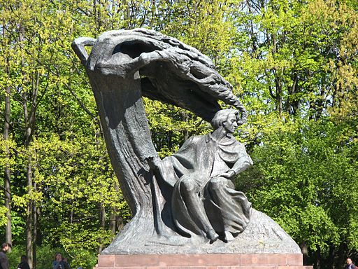 Chopin Monument in Warsaw.